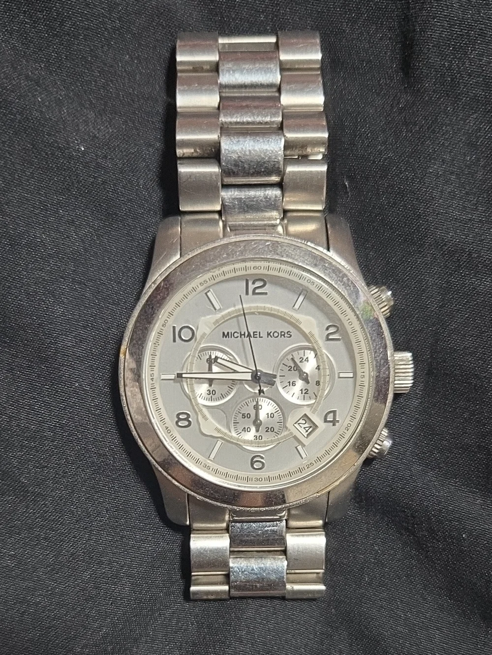 Michael Kors Silver Stainless Steel Men's Chronograph Watch